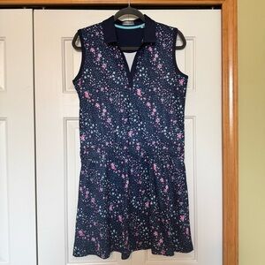 Callaway Opti Dry Blue Floral Golf Dress